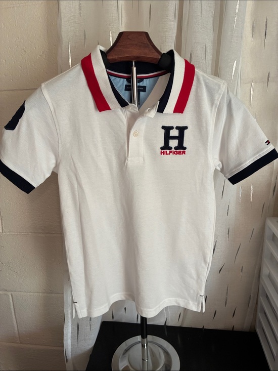 Tommy Hilfiger Other - Tommy Hilfiger White Polo with Red & Navy Accents